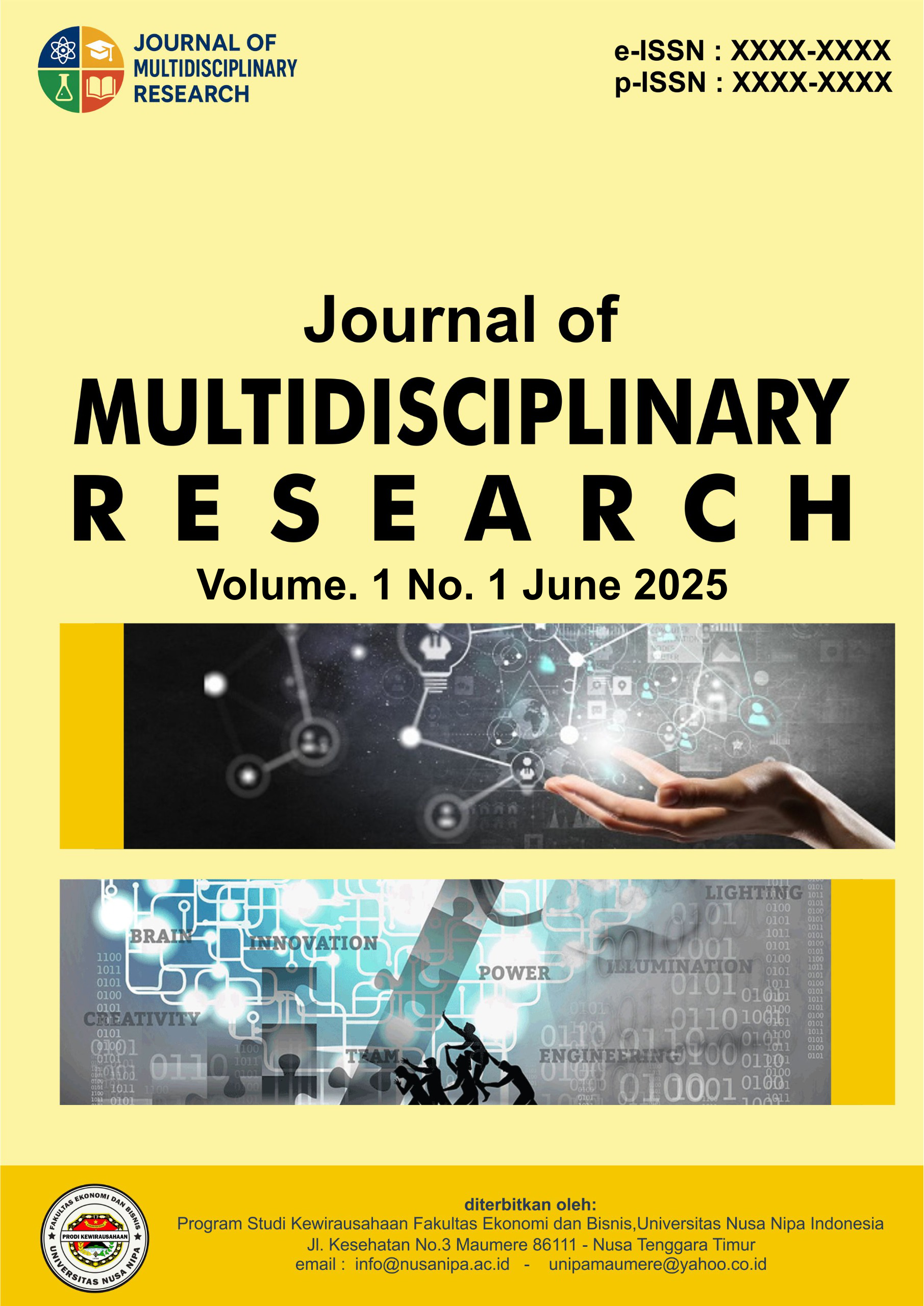 View Vol. 1 No. 1 (2025): June : Journal of Multidisciplinary Research